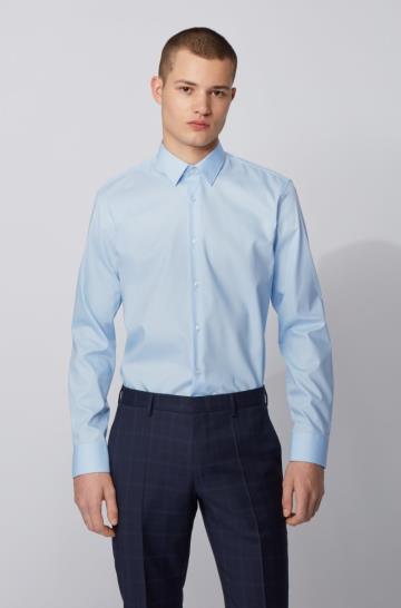 Koszula BOSS Regular Fit Głęboka Niebieskie Męskie (Pl03374)